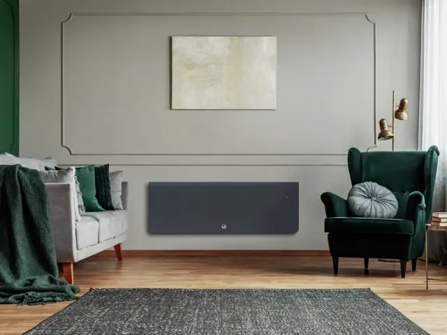 Un radiateur avec enceinte pour écouter de la musique