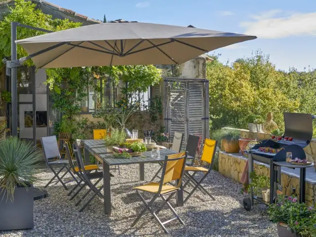 Une terrasse parfaite pour manger dehors 