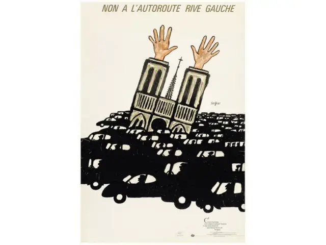 Affiche Non à l'autoroute Rive Gauche