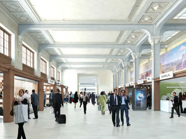 Chaque jour, des centaines de milliers de spectateurs - Galerie des fresques Paris gare de Lyon 