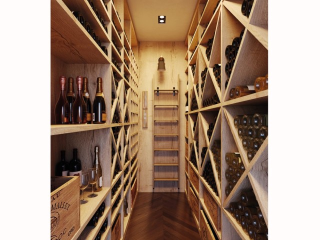 Aménagement d'une cave à vin dans le sous-sol d'une maison de