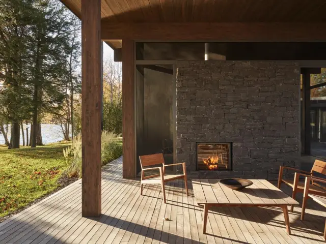 Une maison plantée au c&oelig;ur de la nature