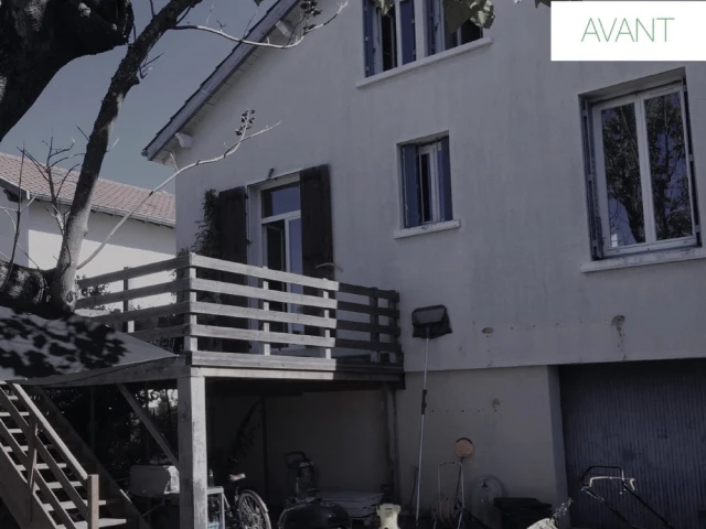 Avant : une terrasse à réaménager