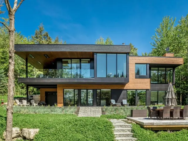 Un chalet contemporain en harmonie avec le paysage