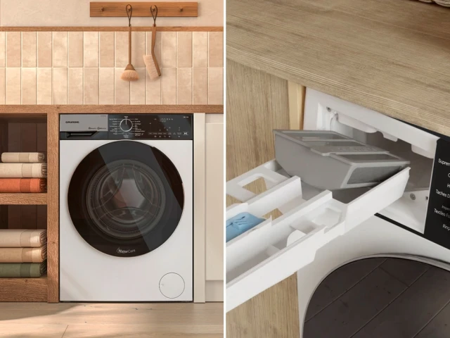 Prix Coup de c&oelig;ur du jury : Grundig, lave-linge FiberCatcher avec filtre à microplastiques intégré