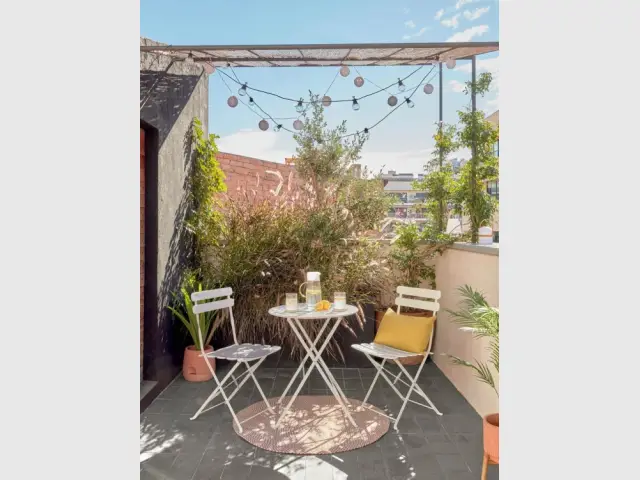 Une mini terrasse pour profiter de l'été