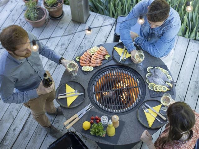 Le plus polyvalent : table barbecue plancha brasero Magma