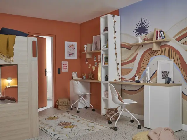 Partager l'espace dans une chambre