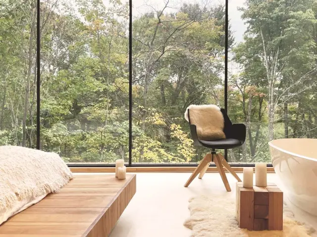 Une chambre avec vue