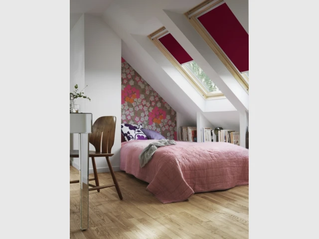 Une chambre d'amis sous les toits