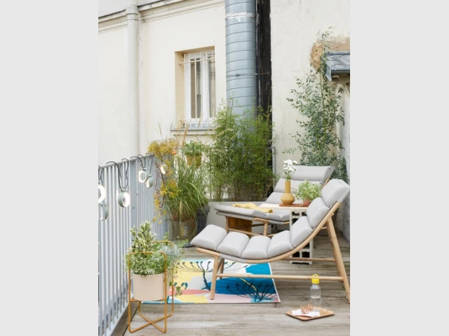 Un balcon confortable pensé pour la détente