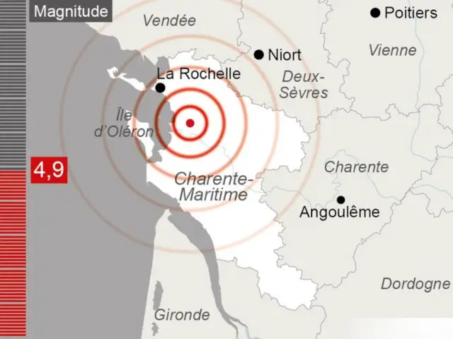 Séisme dans l'Ouest de la France