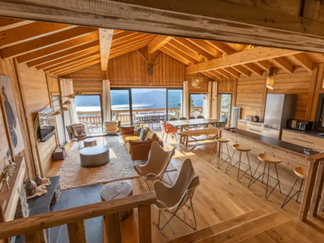 Un chalet juché à 1850 mètres d'altitude et à seulement 300 mètres des pistes