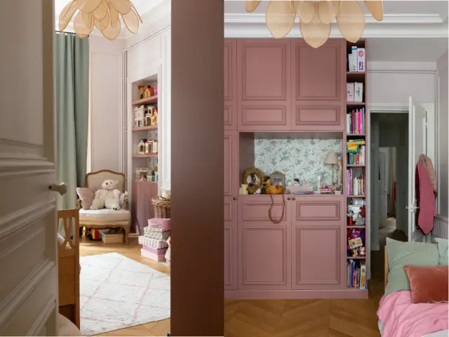 Une chambre couleur vieux rose