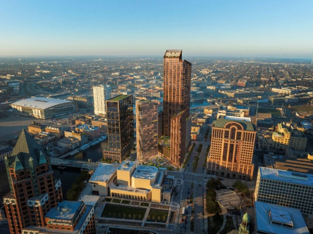 Tour en bois Milwaukee Etats-Unis Michael Green Architecture