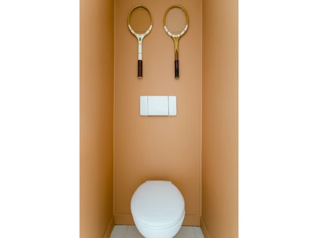 Des toilettes colorées