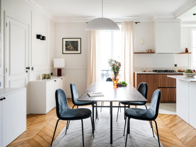 Après : Une salle à manger lumineuse et élégante