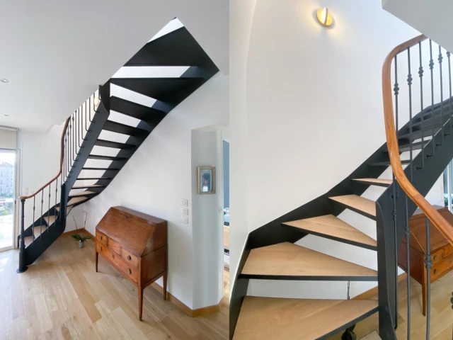 Un escalier dessiné sur mesure